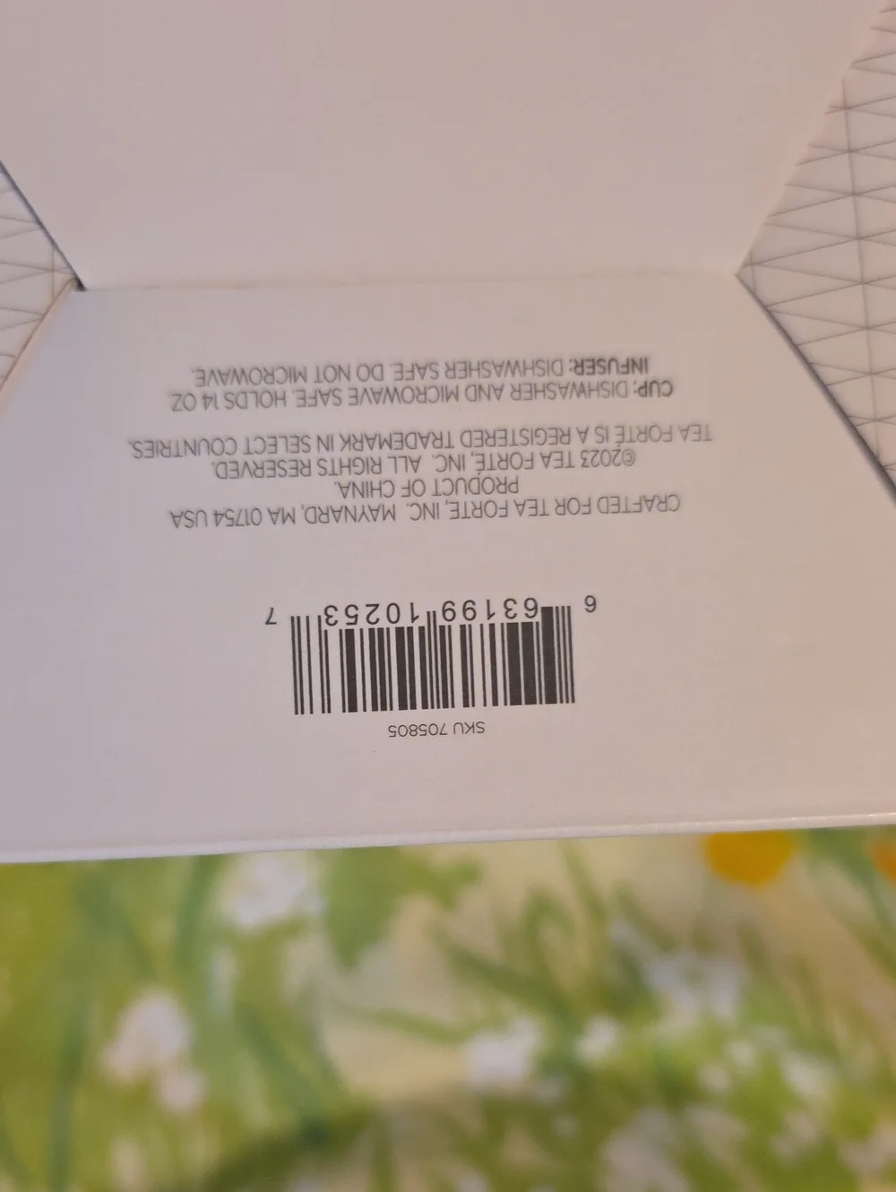 NIB Tea Forte Fiore Wild Poppy 14oz Steeping Cup Infuser Lid Floral